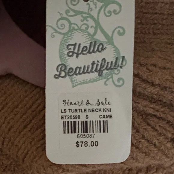 Cozy Tan Cable Knit Sweater with Fringe - Picture 6 of 6